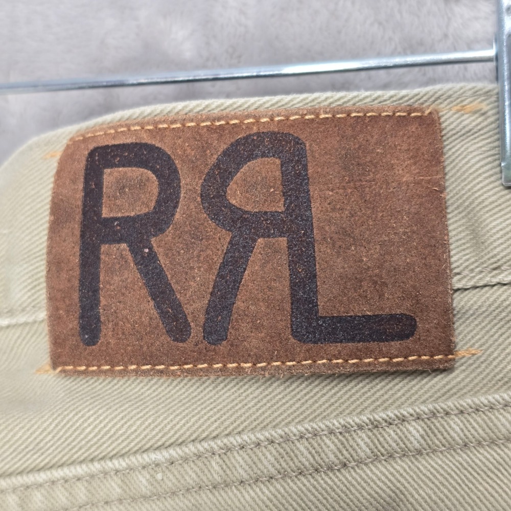 RRL Double RL Slim Fit Jeans Mens 32x32 Tan Heavyweight Bull Denim Sanforized